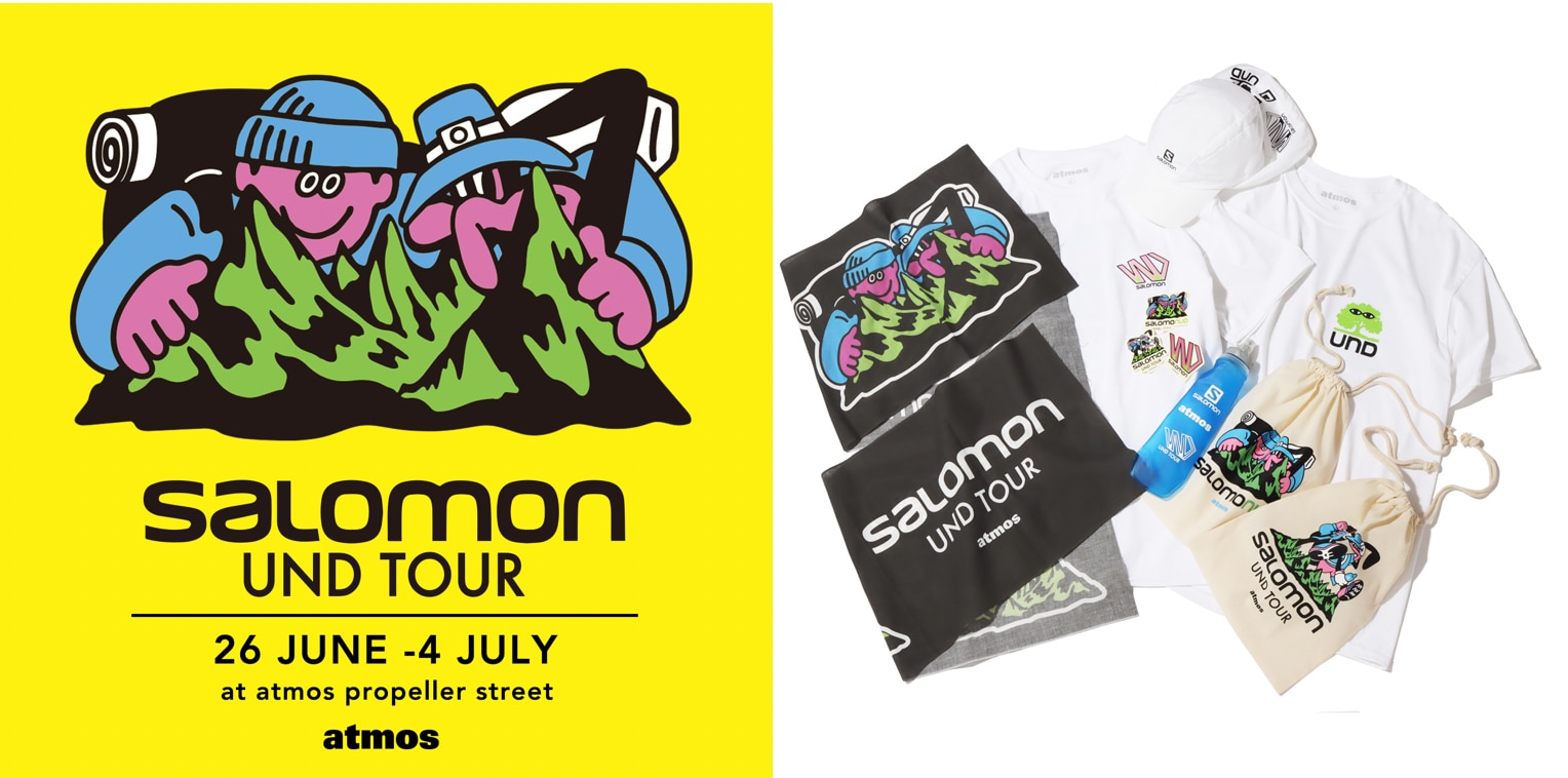 イラストレーターface氏 Shinknownsuke氏によるアートユニット Und によるfirst Steps With Salomon Und Tour Presents By Atmos アート展が開催 Atmos Media
